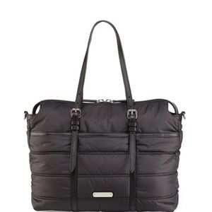 Burberry Abbey Quilted Nylon Diaper Tote Bag